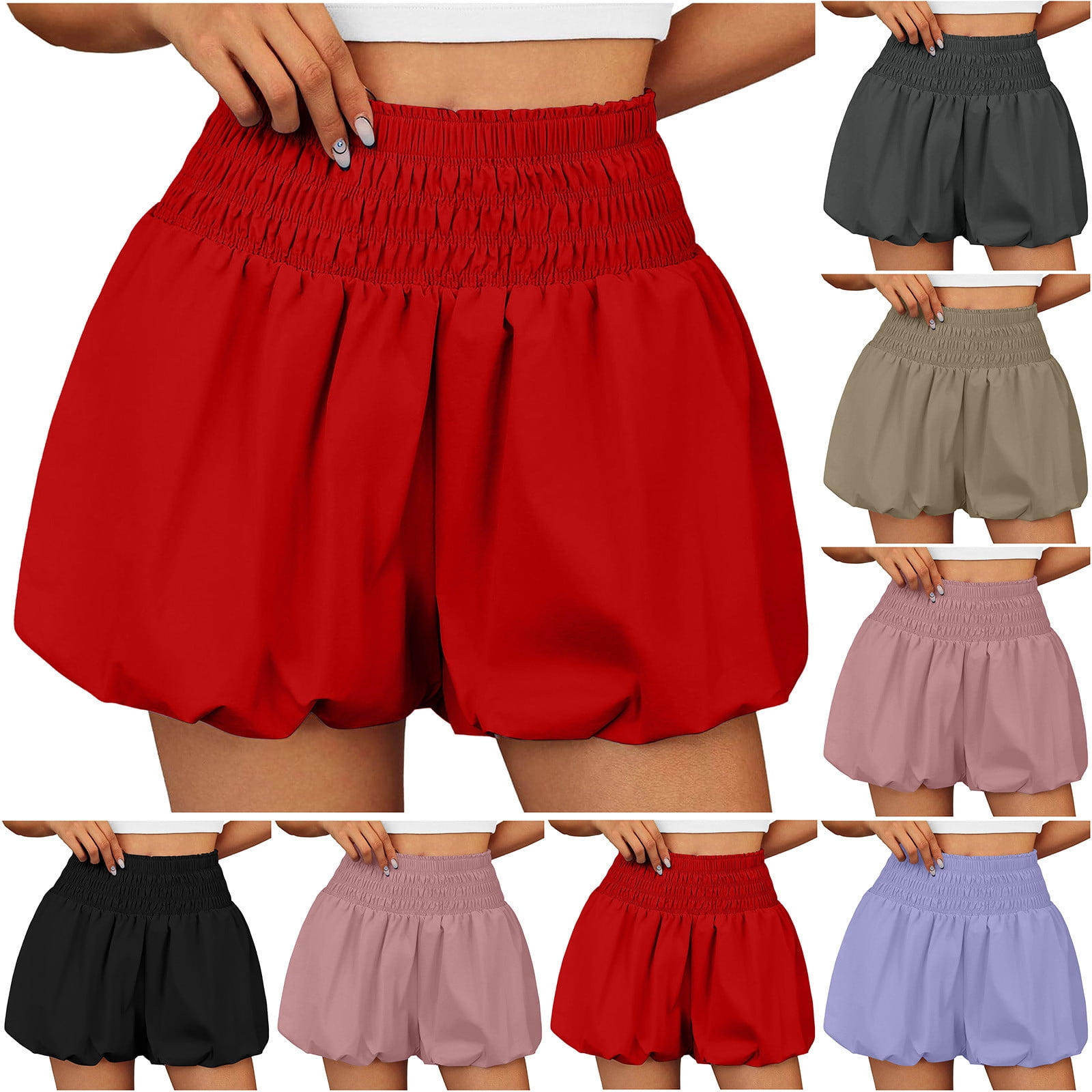 FNFYFH Walmart Weekend Deals High Waist Shorts for Women Summer
