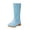 style-02 Sky Blue, variant on Gubotare Little Girl Boots Winter Shoes for Kids Western Square Toe Cowgirl Boots with Walking Heel Dress Boots Girls Size 1.5 (Hot Pink,Big Kids 1.5)