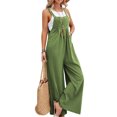 thumbnail image 1 of Innerwin Salopette à Jambes Larges pour Femmes, Vert, m, 1 of 2