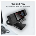 thumbnail image 4 of Webcam 1080P 2K Full HD Webcam With Microphone USB Webcam For PC Computer Laptop Desktop Education ,Easy to Install, 4 of 7