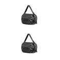 thumbnail image 4 of relayinert Sac de Rangement Pliable Compagnon de Voyage pour Toutes Occasions Sac de Plage Imperméable Motif Panthère Noir 2ensemble, 4 of 6