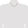 thumbnail image 4 of Diamond2Deal 14K Yellow Gold 2.5mm Semi Solid Diamond-cut Rope Chain Necklace for Women 16", 4 of 6