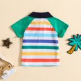 thumbnail image 2 of B91xZ T-Shirts Graphiques pour Garçons à Col Rond Uni à Manches Courtes, Vert 2-3 Ans, 2 of 5