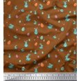 thumbnail image 1 of Soimoi Cotton Cambric Fabric Egg & Rabbit Animal Print Sewing Fabric Yard 42 Inch Wide, 1 of 3