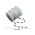 thumbnail image 3 of Wzzjkit Christmas Party Wedding Decoration DIY Jewelry Accessories Clear String Beads Plastic Bead Chain 5m, 3 of 6