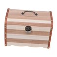 thumbnail image 4 of jifeng Piggy Bank Decor Memory Hobby Preservation Keepsakes Box Wood Treasure Chest, 4 of 9