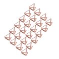 thumbnail image 3 of Support de Cartes, Résistant à la Rouille 24 Pcs Fabrication Exquise Porte-Cartes à Pince pour Bureau pour Maison pour Classification de Fichiers Or Rose, 3 of 8