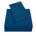 thumbnail image 3 of Topcobe Solid Color Bed Sheet Set for Adults Teens, Full Size Navy Blue, 3 of 4