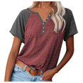 thumbnail image 1 of Betiyuaoe T Shirts T-shirt à Manches Courtes Col Rond à Col Rond et Manches Courtes pour Femme, 1 of 4