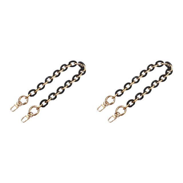Baohd Not Easy To Fade Vibrant Bag Chain Straps Retain Color Purse Chain Straps Resin Bag Chains L204-HS 2Set