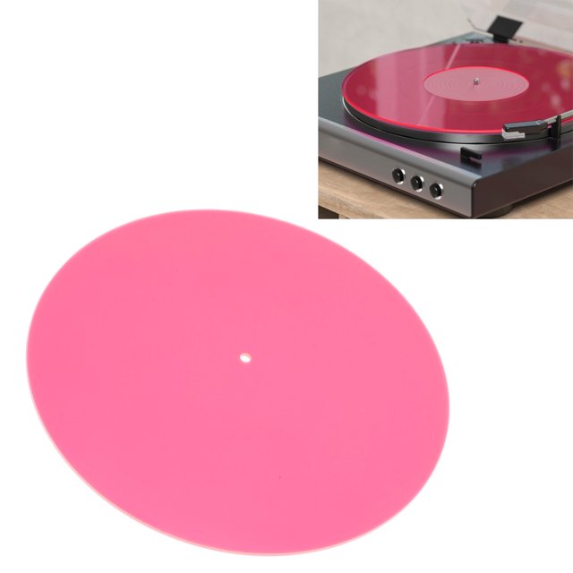Acrylic Turntable Mat, Anti Static Acrylic Slipmat for Standard 12 Inch Record Player, Improves Sound Quality & Provides Tighter Bass, Low Noise Record Platter Slipmat