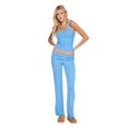 thumbnail image 1 of No Boundaries Women's Rib Pajama 2-Piece Set, 1 of 6