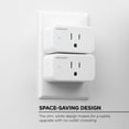 thumbnail image 4 of Merkury Smart 1 AC Outlet Wi-Fi Plug - Smart Outlet Compatible with Alexa & Google, White (2-pack), 4 of 6