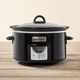thumbnail image 2 of Crock-Pot 4-Quart Digital Countdown Slow Cooker, Black, 2 of 5