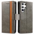 thumbnail image 3 of Case for Samsung Galaxy S22 Ultra 5G Cover Leather Wallet Folio Case Book Design Flip Magnetic Closure - Grey, 3 of 5