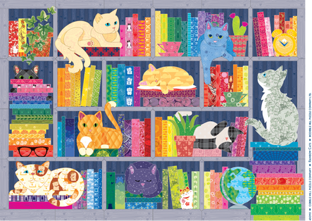 Cobble Hill 500 Piece Puzzle - Rainbow Cats - Sample Poster Included
