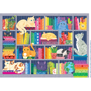 Cobble Hill 500 Puzzle de pièce - Chats arc en ciel - Modèle d'affiche inclus