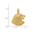 thumbnail image 3 of Pendentif Tête d'Aigle en Or Jaune 14K avec Chaîne, 3 of 4