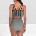 thumbnail image 3 of Cameland Tankini Swimsuit Women Plus Size Two Piece Bathing Suits Gradient Ruched Tummy Control Tankini Swim Top with Bottoms Swimwear, 3 of 5
