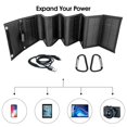 thumbnail image 3 of 25W Foldable Dual USB Solar Panel Portable Outdoor Mobile Phone Charger, 3 of 8