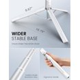 thumbnail image 2 of LAICAIW 60" Phone Tripod Selfie Stick,Travel Selfie Stick Tripod with Remote Portable Tripod for Cell Phone Tripod Compatible with 4''-7'' iPhone Android Samsung for Travel Vlog Live Streaming (Whit, 2 of 7