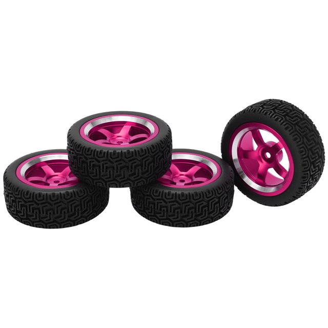 ANGGREK RC Car Tire, 4Pcs Drift Wheel Set For Replacement