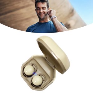 Mini Ecouteurs, 5.3 Casques, Annulation de bruit dans les oreillettes, Ecouteurs de sommeil légers avec étui de recharge, pour la conduite de sommeil Randonnée à vélo