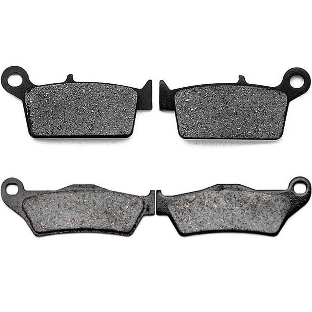 KMG Front + Rear Brake Pads Compatible with 2004-2008 TM EN 450 530 F-ES (4T) - Non-Metallic Organic NAO Brake Pads Set