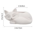 thumbnail image 3 of icolorfuled Ceramic Flowerpot White Fox Shape For Home Decorators Living Room 1Pc 5.1x3.7x2.8in, 3 of 7