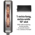thumbnail image 3 of Hamilton Beach Extra Wide Long Slot 2 Slice Toaster, Browning Control With 7 Shades, Bagel Function, Cancel Button & Auto Shutoff, Modern Slim Design Fits Any Space, Black (22989), 3 of 9