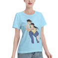 thumbnail image 2 of T-Shirt Basique à Manches Courtes pour Femmes Conan and Xiaolan, 2 of 6