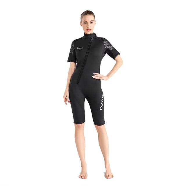 Combinaisons de Plongée pour Femmes 3 mm, Fermeture Éclair avant Shorty en Néoprène