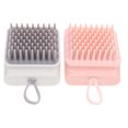thumbnail image 3 of 2Pcs Pet Grooming Brushes Bathing Brushes Pet Massage Brushes for Cats Dogs, 3 of 7