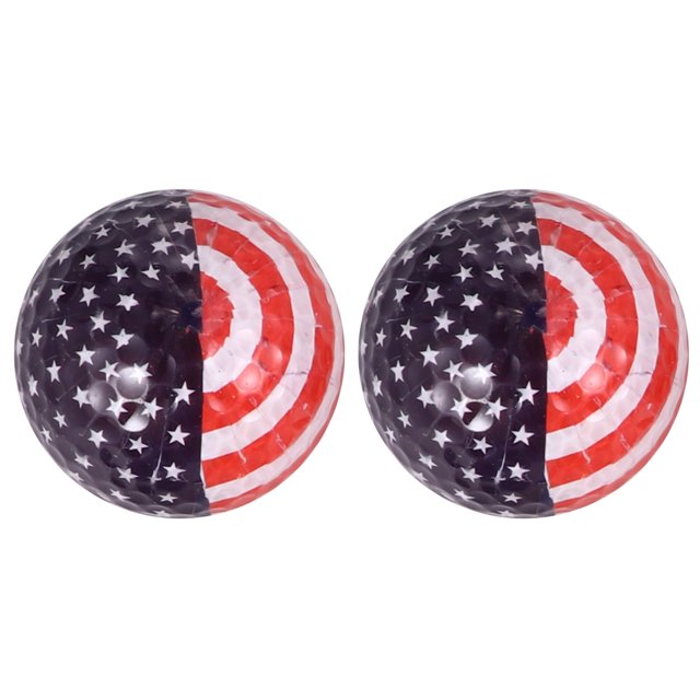 Mobutofu 2 Pcs Balles de Golf en Caoutchouc Synthétique pour Contrôle des Chutes et Résistant à l'Usure