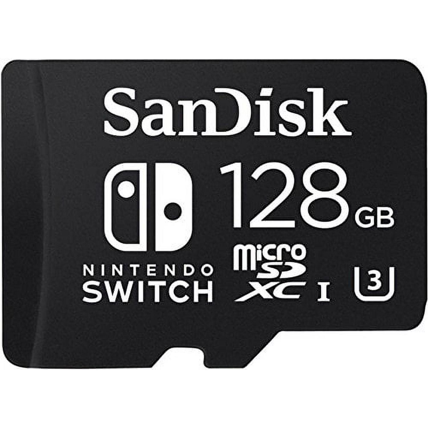 Carte microSDXC UHS-I SanDisk 128 Go pour Nintendo Switch - SDSQXAT-064G-GN6ZA