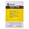 thumbnail image 4 of Niche Complete Organic Brake Pad Set for Harley-Davidson Dyna Motorcycle MK1002611, 4 of 8