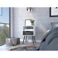 thumbnail image 2 of TUHOME Otom Nightstand - Ash / White Engineered Wood - For Bedroom, 2 of 7