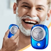 Fridja Mini Rechargeable Shaver, Upgrade Small Shaver, Gifts for Men Dad Fathers Day Anniversary, USB Electric Mini Portable Shaver, Rechargeable Compact Electric Shaver (Blue)