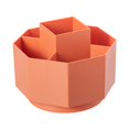 thumbnail image 2 of Oleegame 1PC Spoon And Lid Rest Pen Holder Large Capacity Desktop Office Student Dormitory Desktop Cosmetics Storage Box Brush Holder Pen Box Orange, 2 of 9