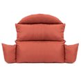 thumbnail image 2 of LeisureMod All Weather 2 Person Outdoor Hanging Egg Chair Cushion, Orange, 2 of 6