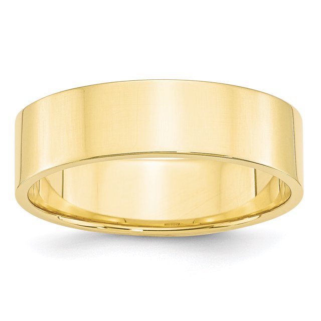 10KY 6mm LTW Flat Band Size 10.5 Size 10.5