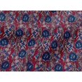 thumbnail image 4 of oneOone Viscose Jersey Fabric Leaves & Floral Block Printed Craft Fabric BTY 60 Inch Wide, 4 of 5