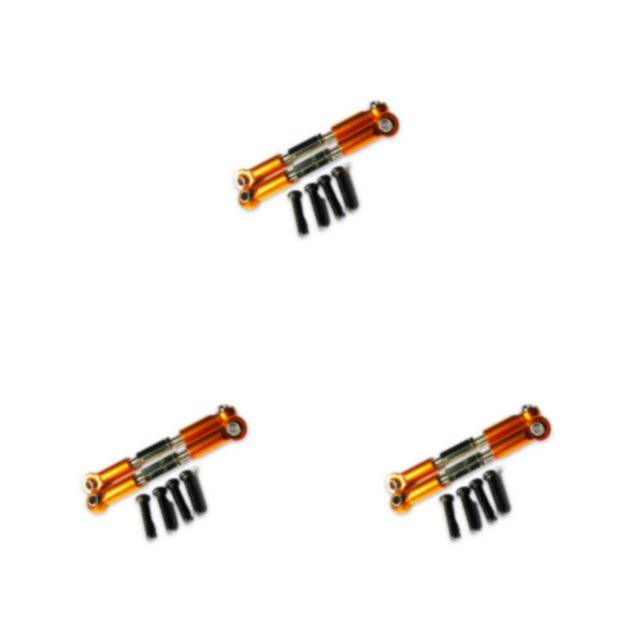Smilepp Aluminum Alloy Front Rear Servo Link For 1/18 Hobbico Dromida RC Car S Performance With Premium Aluminum Alloy Front orange 3Set