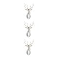 thumbnail image 4 of Decodeary Self Adhesive 3D Deer Head Mirror Wall Sticker For Easy Application silver XL 3Set, 4 of 6