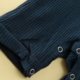 thumbnail image 3 of TBWNWG Girls Jumpsuit,Babys Girls Boys Summer Casual Solid Color Jumpsuit Knitted Ribbed Pattern Rompers Girls Rompers Size 7-8 Size 3-6 Months, 3 of 5