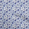 thumbnail image 1 of oneOone Velvet Royal Blue Fabric Floral & Greenery Sewing Craft Projects Fabric Prints By Yard 58 Inch Wide-JA, 1 of 5