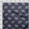 thumbnail image 2 of oneOone Silk Tabby Fabric Elephant Block Printed Craft Fabric BTY 42 Inch Wide, 2 of 4