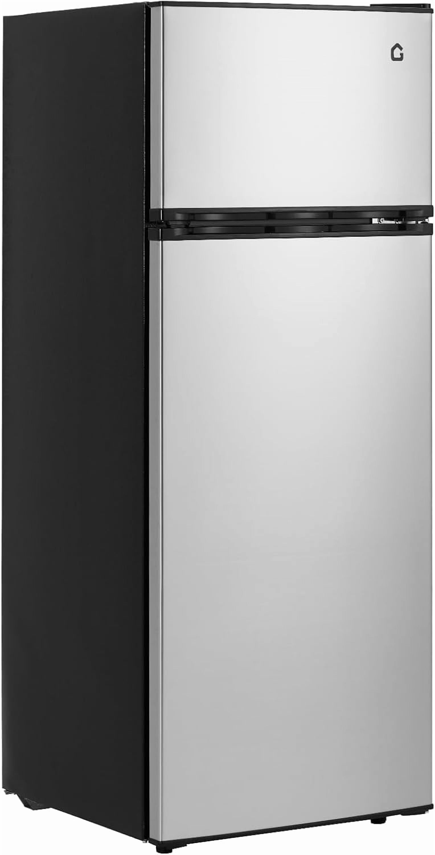 7.5 Cu. Ft. Compact Refrigerator Two Door Mini Fridge with Energy-Efficient & Quiet Operation for Dorm, Office, Bedroom, Kitchen, Bar Use with Adjustable Shelves