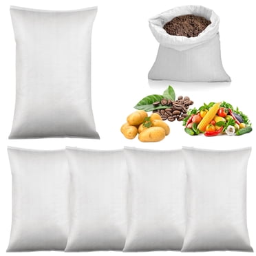 Sacs de Sable Tissés en Plastique Épais, 10 Pcs, Matériau PP, Imperméables, Multifonctions, Réutilisables, pour la Prévention des Inondations et le Contrepoids