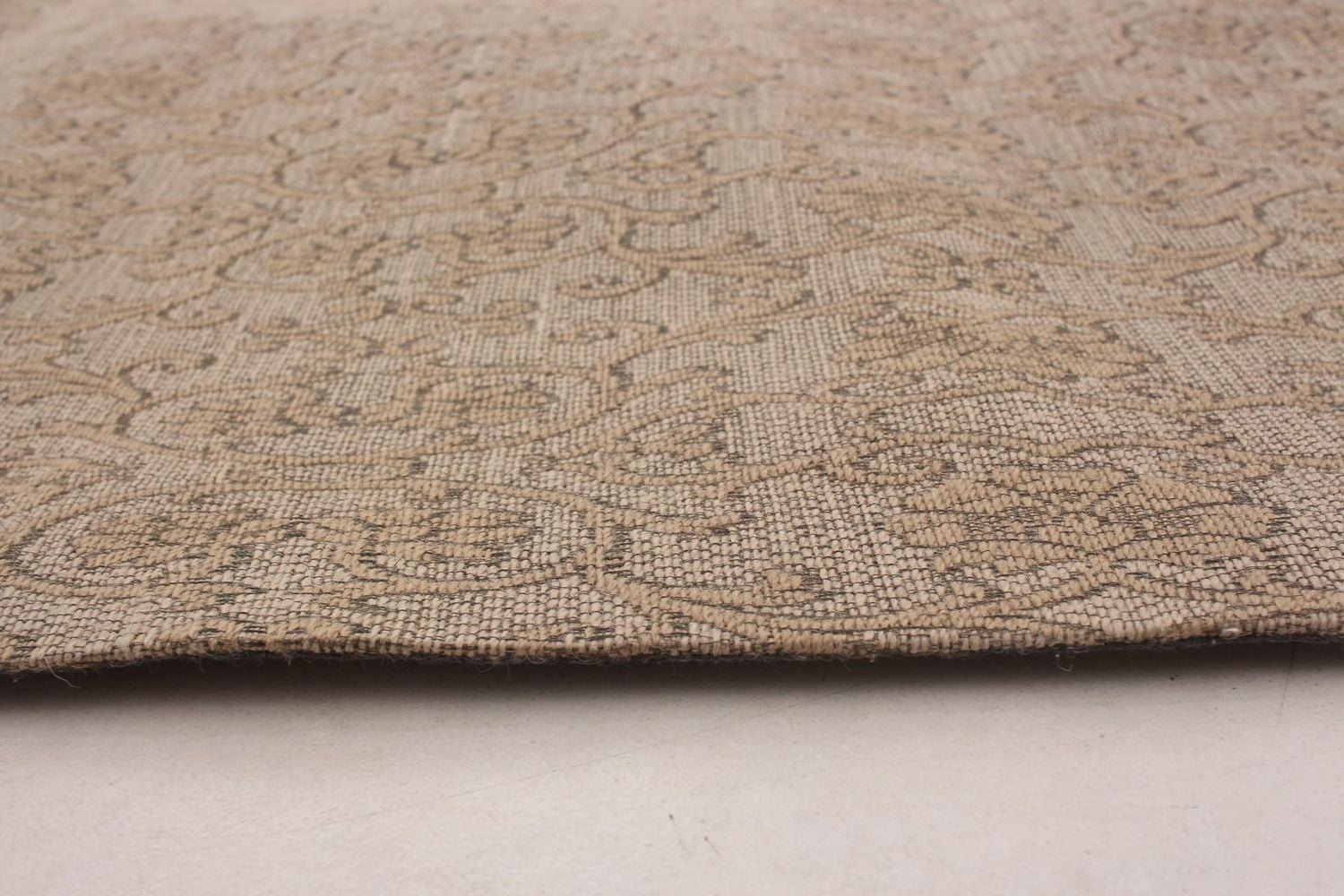 ECARPETGALLERY 4'9" x 6'8" Transitional Collage Handmade Area Rug for Living Room, Dining Room and Bedroom in Brown